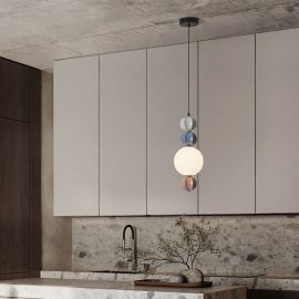 Pendule, Lustre suspendate - Pendul, Lustra LED cu ceramica multicolora DAZZ