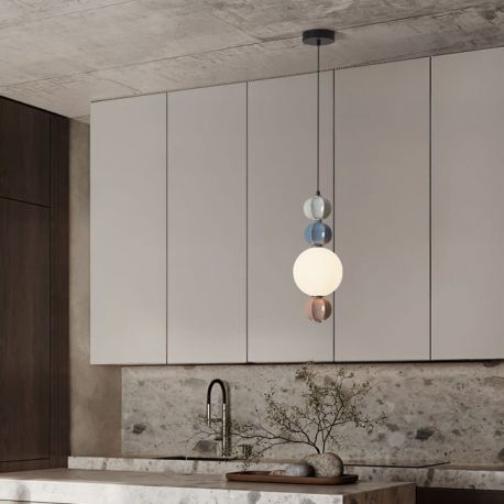 Pendule, Lustre suspendate - Pendul, Lustra LED cu ceramica multicolora DAZZ