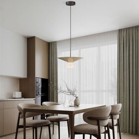 Pendule, Lustre suspendate - Lustra LED suspendata BARIS White Tea 38cm