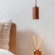 Pendule, Lustre suspendate - Pendul cu Spot din bambus maro Java