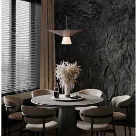 Pendule, Lustre suspendate - Lustra LED suspendata BARIS Nut Brown 38cm