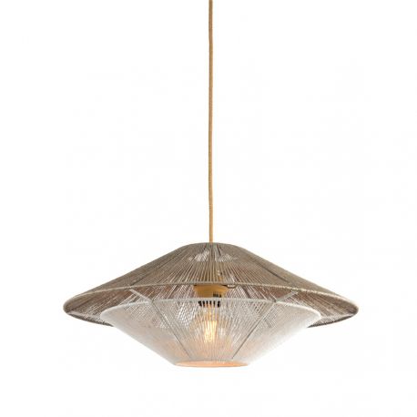 Pendule, Lustre suspendate - Pendul design natural Lumbini 60x20cm l. grey, L