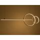 Pendule, Lustre suspendate - Lustra aurie inelara LED Range 120cm