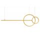 Pendule, Lustre suspendate - Lustra aurie inelara LED Range 120cm