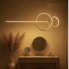 Lustra aurie inelara LED Range 120cm