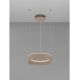 Pendule, Lustre suspendate - Lustra LED design circular OLIVIA bej D-40cm