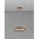 Pendule, Lustre suspendate - Lustra LED design circular OLIVIA bej D-40cm