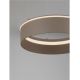 Pendule, Lustre suspendate - Lustra LED design circular OLIVIA bej D-40cm