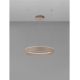 Pendule, Lustre suspendate - Lustra LED design circular OLIVIA bej D-60cm
