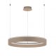 Pendule, Lustre suspendate - Lustra LED design circular OLIVIA bej D-78cm