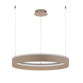Pendule, Lustre suspendate - Lustra LED design circular OLIVIA bej D-78cm