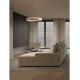 Pendule, Lustre suspendate - Lustra LED design circular OLIVIA bej D-78cm