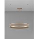 Pendule, Lustre suspendate - Lustra LED design circular OLIVIA bej D-78cm