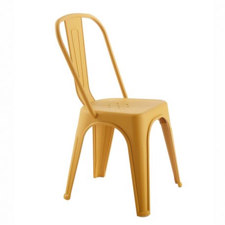 Scaune - Scaun de exterior design industrial Loft galben