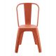 Scaune - Scaun de exterior design industrial Loft portocaliu