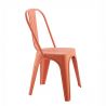 Scaun de exterior design industrial Loft portocaliu