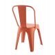 Scaune - Scaun de exterior design industrial Loft portocaliu