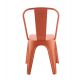 Scaune - Scaun de exterior design industrial Loft portocaliu