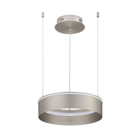 Pendule, Lustre suspendate - Lustra LED design circular OLIVIA nickel D-40cm