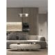 Pendule, Lustre suspendate - Lustra LED design circular OLIVIA nickel D-40cm