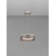 Pendule, Lustre suspendate - Lustra LED design circular OLIVIA nickel D-40cm