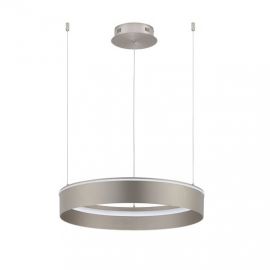 Pendule, Lustre suspendate - Lustra LED design circular OLIVIA nickel D-60cm