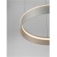 Pendule, Lustre suspendate - Lustra LED design circular OLIVIA nickel D-60cm