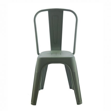 Scaune - Scaun de exterior design industrial Loft verde inchis