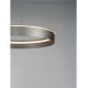 Pendule, Lustre suspendate - Lustra LED design circular OLIVIA nickel D-78cm