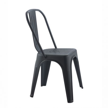 Scaune - Scaun de exterior design industrial Loft negru