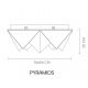 Plafoniere - Plafoniera tridimensionala origami pliat complex PYRAMIDS