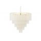 Pendule, Lustre suspendate - Lustra suspendata metal auriu, sticla alba GORDON 80