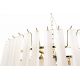 Pendule, Lustre suspendate - Lustra suspendata metal auriu, sticla alba GORDON 80