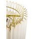 Pendule, Lustre suspendate - Lustra suspendata metal auriu, sticla alba GORDON 80