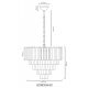 Pendule, Lustre suspendate - Lustra suspendata metal auriu, sticla alba GORDON 80