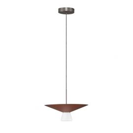 Pendule, Lustre suspendate - Lustra LED suspendata BARIS Rust Brown 38cm