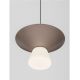 Pendule, Lustre suspendate - Pendul LED decorativ BARIS Nut Brown 22cm