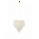 Pendule, Lustre suspendate - Lustra suspendata metal auriu, sticla alba GORDON 60
