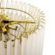 Pendule, Lustre suspendate - Lustra suspendata metal auriu, sticla alba GORDON 60