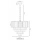 Pendule, Lustre suspendate - Lustra suspendata metal auriu, sticla alba GORDON 60