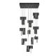 Lustra LED suspendata liniara design decorativ 3000K TOTEM 144W