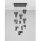 Pendule, Lustre suspendate - Lustra LED suspendata liniara design decorativ 3000K TOTEM 144W