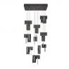 Lustra LED suspendata liniara design decorativ 2700K TOTEM 144W