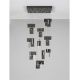 Pendule, Lustre suspendate - Lustra LED suspendata liniara design decorativ 2700K TOTEM 144W