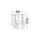 Pendule, Lustre suspendate - Lustra LED suspendata liniara design decorativ 3000K TOTEM 56W