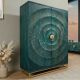Comode - Bufet/ Bar design vintage GOLDEN SUNSET 140cm turcoaz