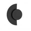 Aplica perete exterior lumina indirecta IP54 LED 2700K Gloo negru