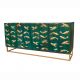 Comode - Comoda design maritim cu forme pesti 3D GOLDEN LAGOON 180cm