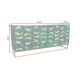 Comode - Comoda design maritim cu forme pesti 3D GOLDEN LAGOON 180cm