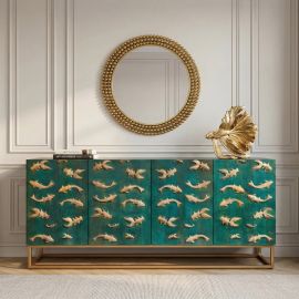 Comoda design maritim cu forme pesti 3D GOLDEN LAGOON 180cm